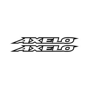 Suzuki Axelo Street Decals (2pc) - Commuter Tank Panel Logo Vinyl Set