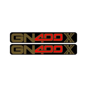 Suzuki GN400X Cruiser Stickers – Retro Tank Panel Motorcycle Decals (2-Pack)