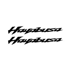 Suzuki Hayabusa Lettering Stickers – GSX1300R Hyperbike Motorcycle Decals (2-Pack)