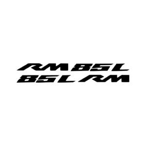 Suzuki RM85L Youth MX Decals (2pc) - Tall-Wheel Motocross Plastic Vinyl