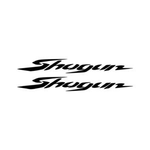 Suzuki Shogun Decals (2pc) - Commuter Motorcycle Side Panel Styling Vinyl