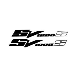 Suzuki SV1000S Style 2 Decals (2pc) - Custom Sport Fairing Logo Vinyl