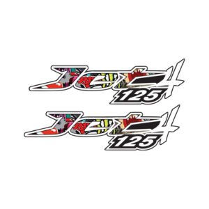 SYM Jet 125 Scooter Logo Pair (2-Piece) Stickers Decals for Body Panels