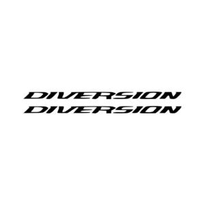 Yamaha Diversion Style 2 Sport Touring Pair (2-Piece) Stickers Decals for Fairings or Body Panels