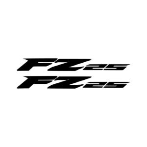 Yamaha FZ 25 Style 3 Street Pair (2-Piece) Stickers Decals for Tank Shrouds or Body Panels