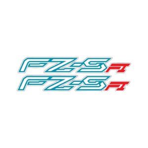 Yamaha FZ S FI Street Pair (2-Piece) Stickers Decals for Tank Shrouds Fairings or Side Panels