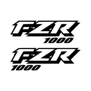 Yamaha FZR 1000 Style 2 Sportbike Pair (2-Piece) Stickers Decals for Fairings Tank or Body Panels