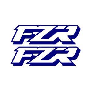 Yamaha FZR Style 2 Sportbike Pair (2-Piece) Stickers Decals for Fairings Tank or Body Panels