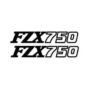 Yamaha FZX 750 Cruiser Sport Stickers – Classic Tank Side Panel Decals (2-Pack)