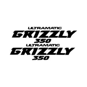 Yamaha Grizzly 350 ATV Model Pair (2-Piece) Stickers Decals for Fender Plastics Racks or Body Panels
