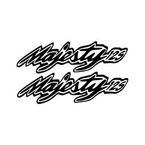 Yamaha Majesty 125 Maxi Scooter Pair (2-Piece) Stickers Decals for Side Panels Fairing or Bodywork