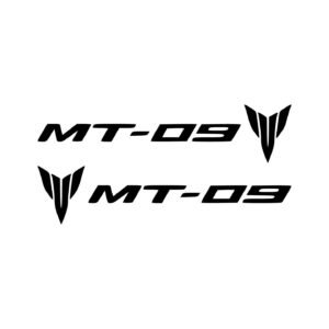 Yamaha MT-09 Style 2 Naked Pair (2-Piece) Stickers Decals for Tank Fairings or Side Panels