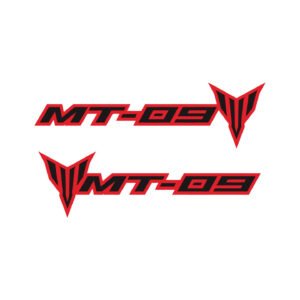 Yamaha MT-09 Red Accent Pair (2-Piece) Stickers Decals for Tank Fairings or Side Panels