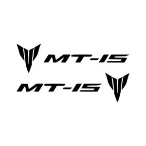 Yamaha 15 Model Number Graphic Pair (2-Piece) Stickers Decals for Fairings Tank or Side Panels