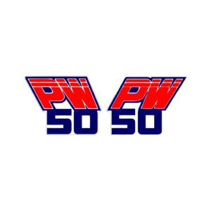 Yamaha PW50 Mini Bike Pair (2-Piece) Stickers Decals for Plastics Tank or Side Panels