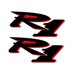 Yamaha R1 Sportbike Stickers – YZF-R1 YZF-R1M Motorcycle Decals (2-Pack)