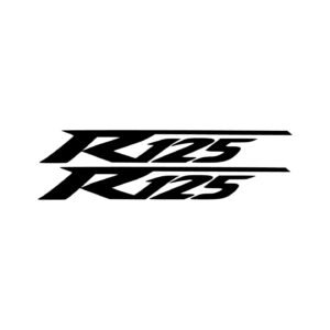 Yamaha R125 Style 3 Supersport Pair (2-Piece) Stickers Decals for Fairings Tank or Track Body Panels