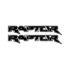 Yamaha Raptor ATV Performance Pair (2-Piece) Stickers Decals for Fender Plastics Side Panels or Bodywork