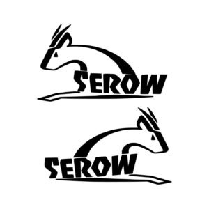 Yamaha Serow Style 2 Dual Sport Pair (2-Piece) Stickers Decals for Tank Shrouds Side Panels or Bodywork
