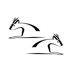 Yamaha Serow Logo Graphic Pair (2-Piece) Stickers Decals for Tank Helmet Toolbox or Side Panels