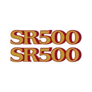 Yamaha SR500 Stickers – Classic Café Racer Motorcycle Decals (2-Pack)