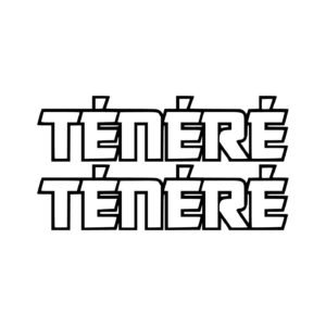 Yamaha Super Tenere Outline Adventure Pair (2-Piece) Stickers Decals for Fairings Tank or Side Panels