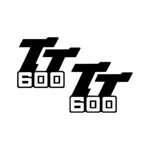 Yamaha TT 600 Style 2 Enduro Pair (2-Piece) Stickers Decals for Tank Shrouds Side Panels or Bodywork