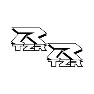 Yamaha TZR Outline Sportbike Pair (2-Piece) Stickers Decals for Fairings Tank or Racing Bodywork