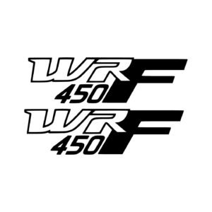 Yamaha WR 450 Enduro MX Pair (2-Piece) Stickers Decals for Shrouds Swingarm or Offroad Plastics