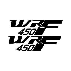 Yamaha WR 450 Style 2 MX Pair (2-Piece) Stickers Decals for Shrouds Swingarm or Offroad Plastics
