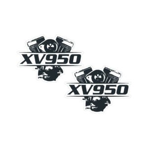 Yamaha XV 950 Cruiser Pair (2-Piece) Stickers Decals for Tank Fender or Side Covers