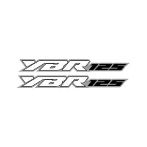 Yamaha YBR125 Style 2 Commuter Pair (2-Piece) Stickers Decals for Tank Side Covers or Body Panels
