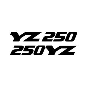 Yamaha YZ 250 Style 2 MX Pair (2-Piece) Stickers Decals for Shrouds Swingarm or Motocross Plastics