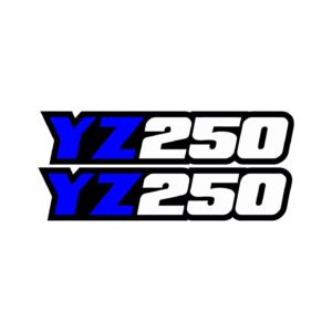 Yamaha YZ 250 MX Pair (2-Piece) Stickers Decals for Shrouds Swingarm or Motocross Plastics