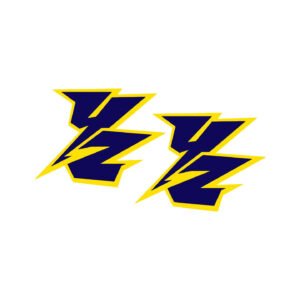 Yamaha YZ Style 4 MX Pair (2-Piece) Stickers Decals for Shrouds Swingarm or Motocross Plastics